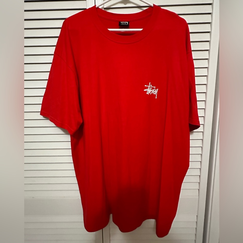 Red Stussy T-shirt XL